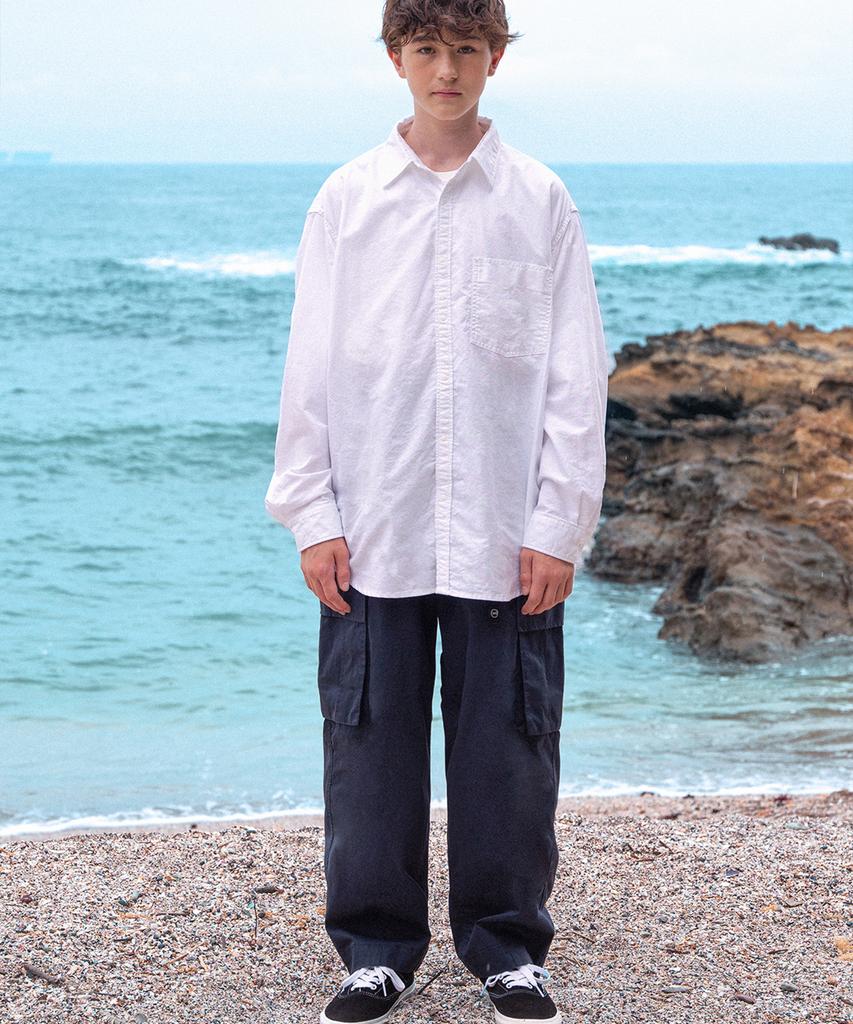 Широкие зауженные брюки-карго MIDNIGHT12AM - Темно-синие