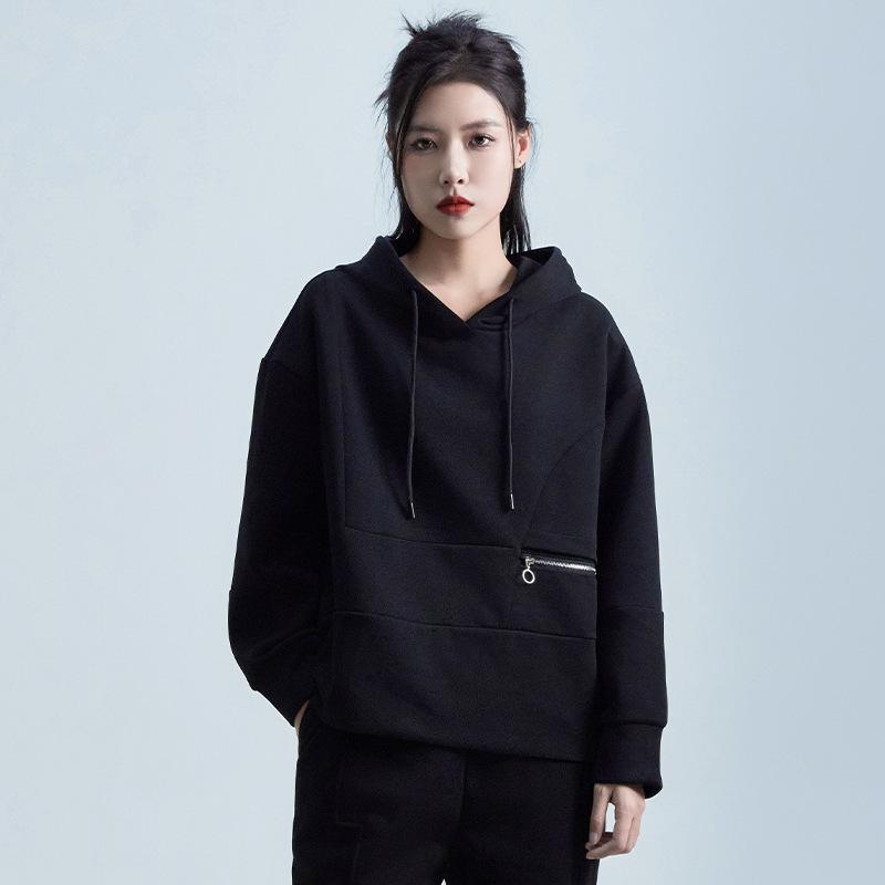 Dimanaf 2024 Осень Новые Большие Размеры Женские Свободные Повседневные Большие Размеры Базовые Толстовки Топы Футболки Однотонные Пуловеры Модная Рубашка