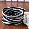 100% Wool Striped Ear Hanging Knitted Neck Coverings Winter Fashionable Warmth Neck Protection Scarf Face Mask Headscarf Hat