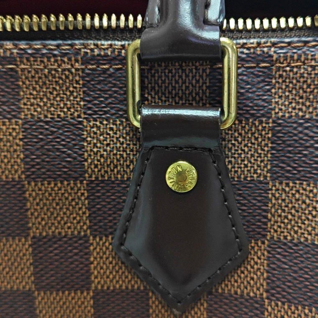 [Pre-Owned] Speedy 25 Checkered Strap Pillow Bag Coated Canvas Shoulder Tote - Very Good #15FF7C6