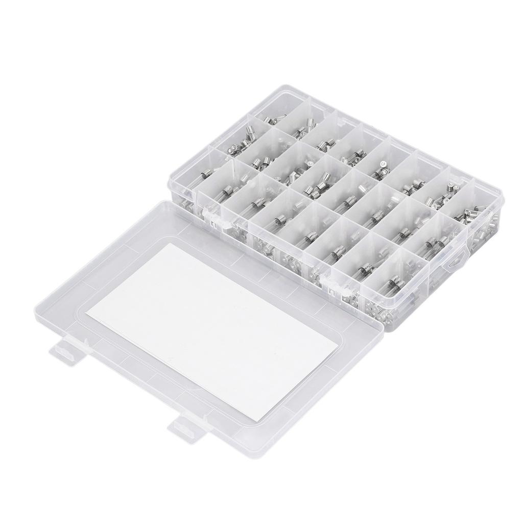 360 шт. Стеклянный предохранитель 0,25 А?Набор из 20А 24 типов 6x30мм 5x20мм для защиты цепей