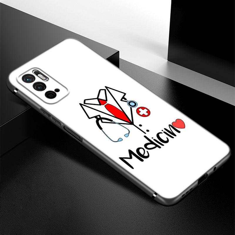Чехол для телефона «Доктор медсестра, здоровье» для Xiaomi Redmi Note 7 8 9 10 Lite 11 11E 11T 12 Pro 11S 4G 10T 5G 8T 9S 10S, черный чехол из ТПУ