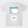 Мужская черная футболка с принтом Ipod Classic (белый) Футболка из хлопка с принтом на бумаге без резки
