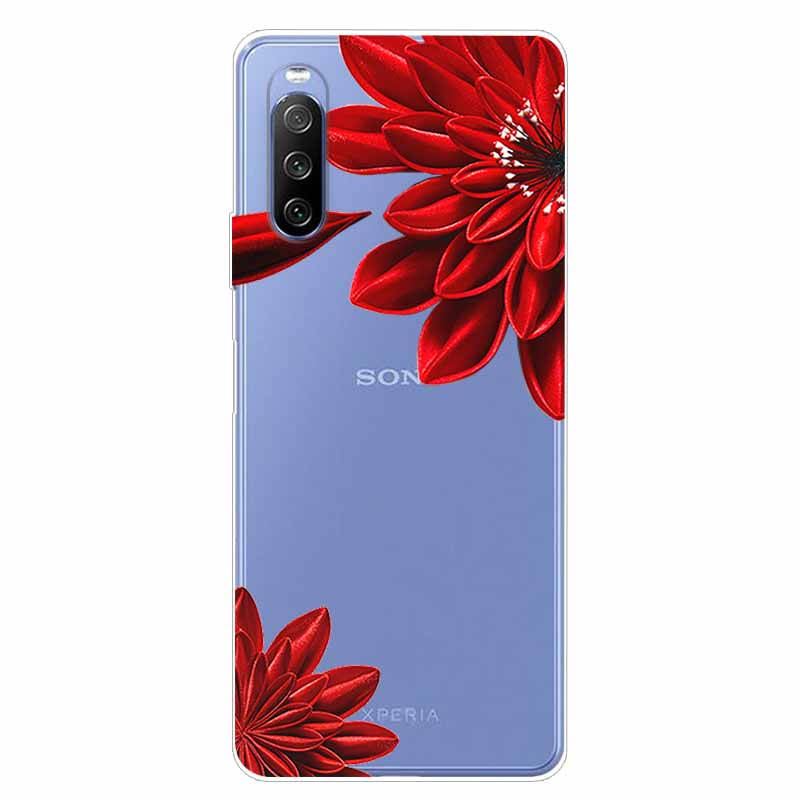 Чехол для Sony Xperia 10 III ТПУ Силикон Мягкий Мультяшный Прозрачный Чехол для Sony Xperia 1 5 III Ace II Чехол для Телефона Прозрачный Coque