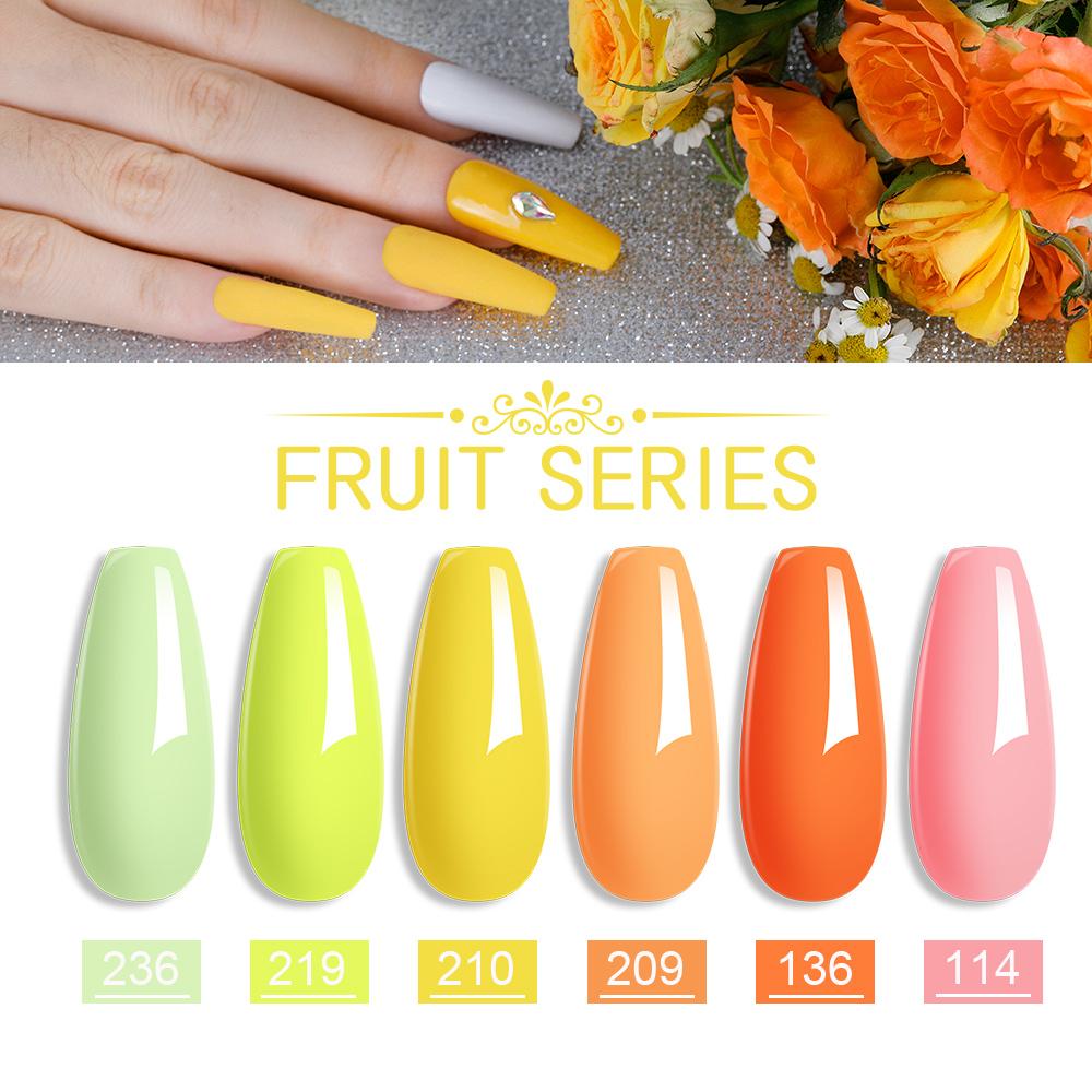 PHOENIXY 6 шт./лот набор гель-лаков разных цветов набор лаков для ногтей для маникюра DIY нейл-арта салона красоты