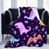 Dinosaur Throw Blanket Kids Boys Animal Flannel Fleece Blanket Dinosaurs Blankets for Couch Sofa Bedroom Living Room