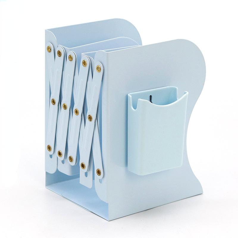 Выдвижная книжная полка с держателем для ручек и книжной полкой, встроенная настольная стойка для хранения книг, перегородка для книг