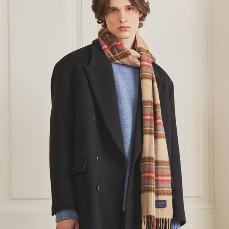 ABRAHAM MOON Шарф-шаль из мериносовой шерсти 50 см - Античный Дресс Стюарт