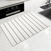 Yousheng Kitchen Countertop Drying Mat Quick Dry Diatomaceous Earth Water Absorbent Pad Collapsible Dish Bowl Bottle Cup Holder Diatomite Mat