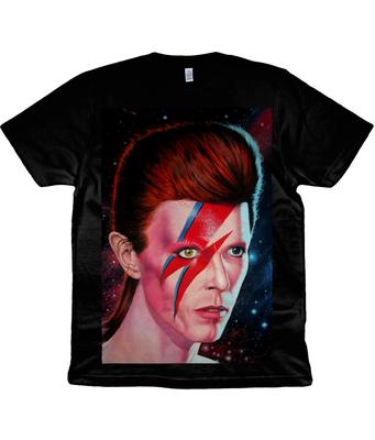 Дэвид Боуи - 1983 - Картина - Alladin Sane - Ziggy Stardust - Органическая футболка