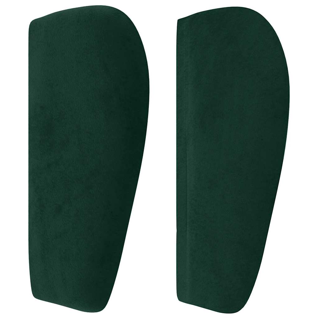 Headboard with Wingback in Dark Green 93 x 23 x 78 88 cm Velvet