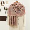 Premium Core-spun Yarn, Cashew Nut Cashmere Versatile Scarf, Fashionable Autumn and Winter Thickened Warm Outer Shawl