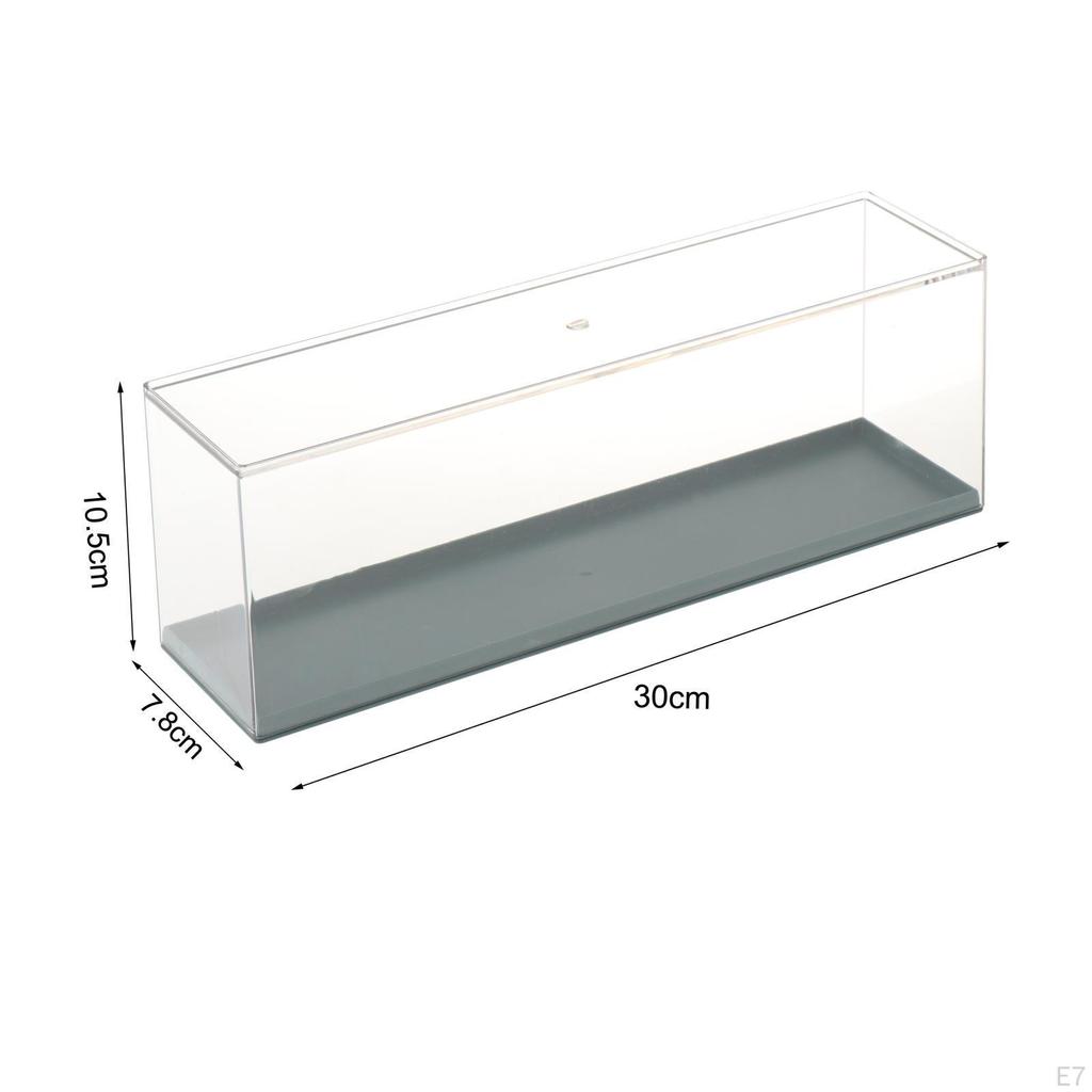 Clear Display Case Figure Storage, Stackable Storage Box, Showing Cabinet for Model,