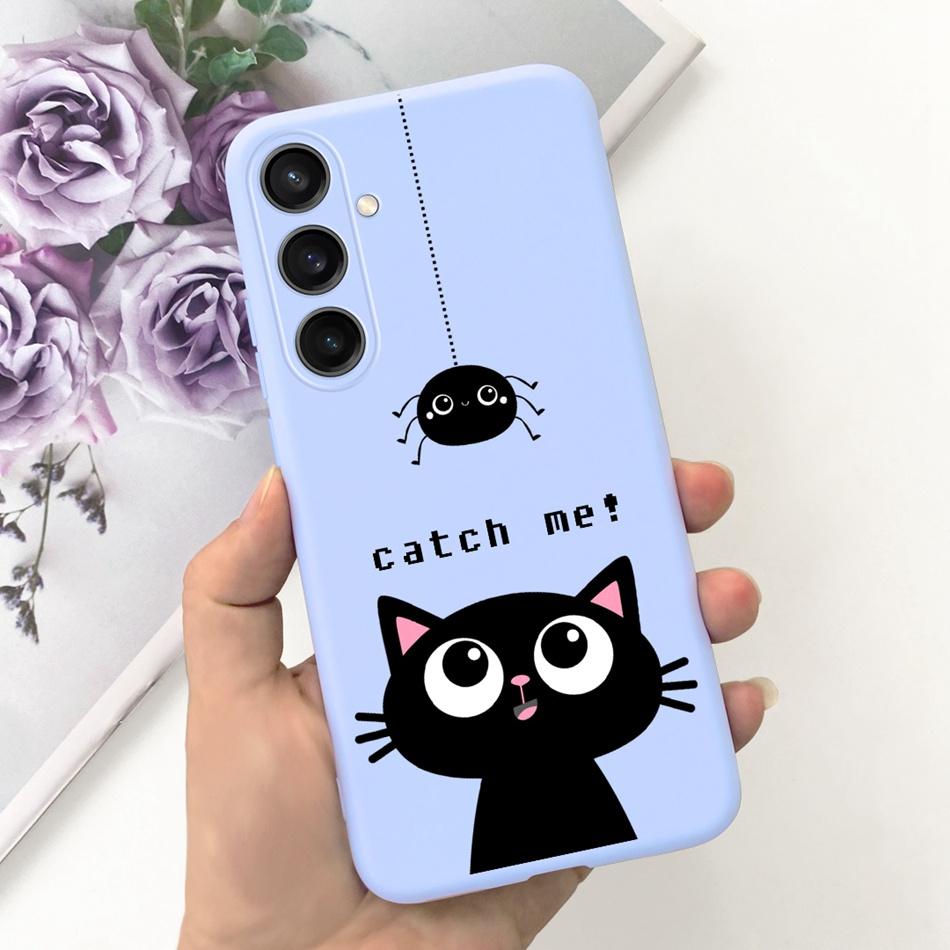 For Samsung Galaxy S23 FE Fashion Sunflower Butterfly Painted Case For Samsung S23FE 5G S 23fe SM-S711B Soft Silicon Jelly Cases