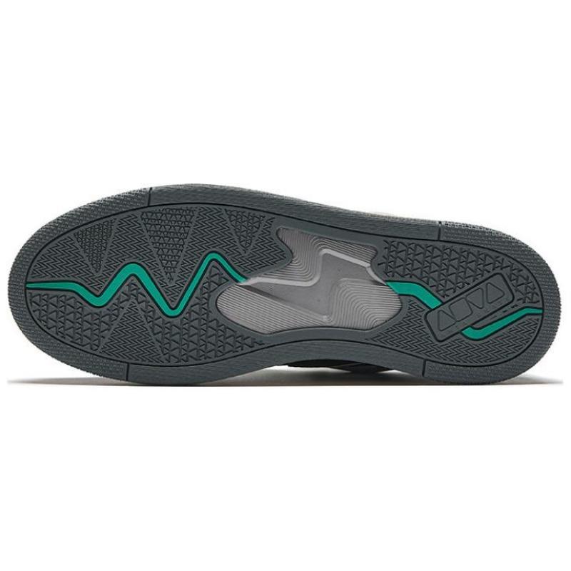Anta Aojie S men low top skate shoes black white grey synthetic leather non slip durable 112448081-5