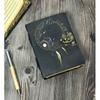Журнал Гримуара Кожаный журнал с печатью Пустая книга заклинаний Книга теней Кожа
