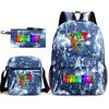 Rhythm Box Peripheral Elementary School Bag Starry Sky Backpack Three-piece Set