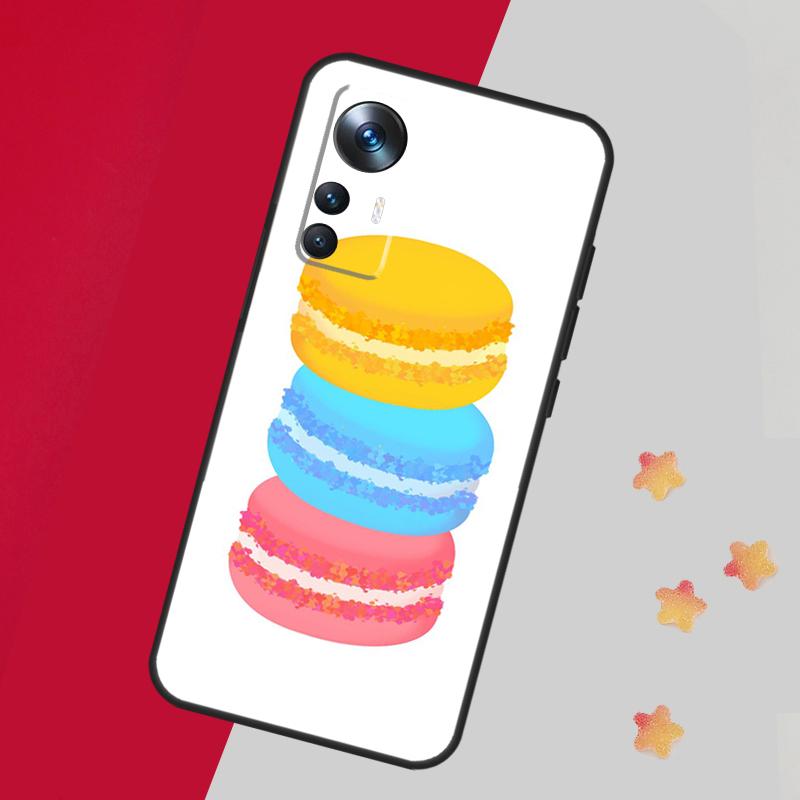Dessert Ice Cream Macaron Food Case For Xiaomi 13T Pro 12T 11T 12 14 13 Lite 12X POCO F5 X3 X5 Pro X4 F4 M5 M5s F3 Cover