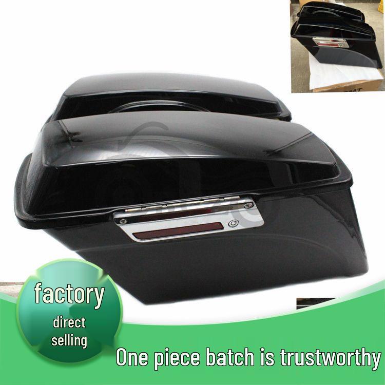 Harley Bright Black Saddlebags for Modified Models (1994-2013)