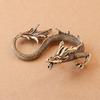 Chinese Beast Dragon Statue Bronze Figurine Ornaments Antique Copper Mythical Animal Miniature Home Decoration Crafts Collection