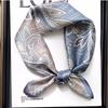 Women 70*70cm Square Silk Scarf/scarves Luxury Wrap  Hair Tie Band Bag Warp Soft Neckerchief Hijab Headscarf Female Foulard