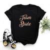 Bachelorette Party Tshirt Love Heart Team Bride Squad Tshirt Bridal Shower Top Bachelor Hen Party Wedding Engageunisext