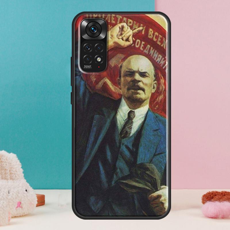 Чехол с флагом Советского Союза Ленина для Xiaomi Redmi Note 14 12 11 9 10 13 Pro 9S 10S 11S 12S Redmi 13C 10C 12C 14C