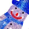 Christmas Glowing Snowman Decoration Decor for Room Indoor Outdoor Red Hat Height 22cm