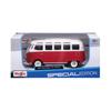 Voiture miniature - MAISTO - Volkswagen T1 Combi Samba M31956 - En métal - Rouge à l'échelle 1/25ème