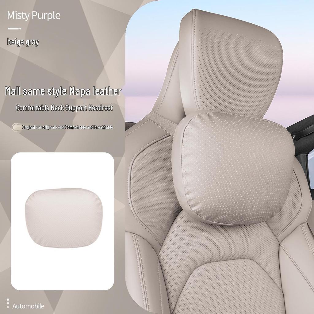 Магнитная подушка для подголовника, шеи и поясницы из кожи для Xiaomi SU7/Ultra/YU7