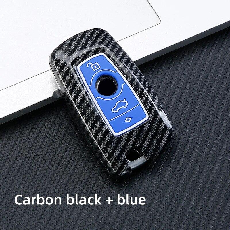 Чехол для дистанционного ключа автомобиля из АБС-пластика из углеродного волокна для BMW F10 F20 F30 1 3 5 7 серии X1 X3 X5 X6 F15 F16 F34 F07 F18 протектор