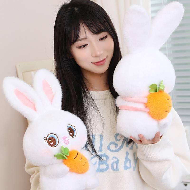 Plush Moon Rabbit Toy Carrot Cute Cartoon Girl Holiday Doll Valentine Gift Day