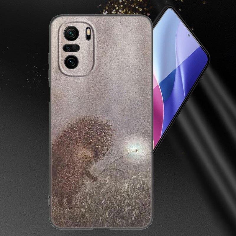 Чехол для телефона «Ежик в тумане» для Xiaomi Mi POCO X3 NFC GT M4 M3 12 11T 10T Pro A3 11 Lite NE 5G 12X 11i F3, мягкий черный чехол