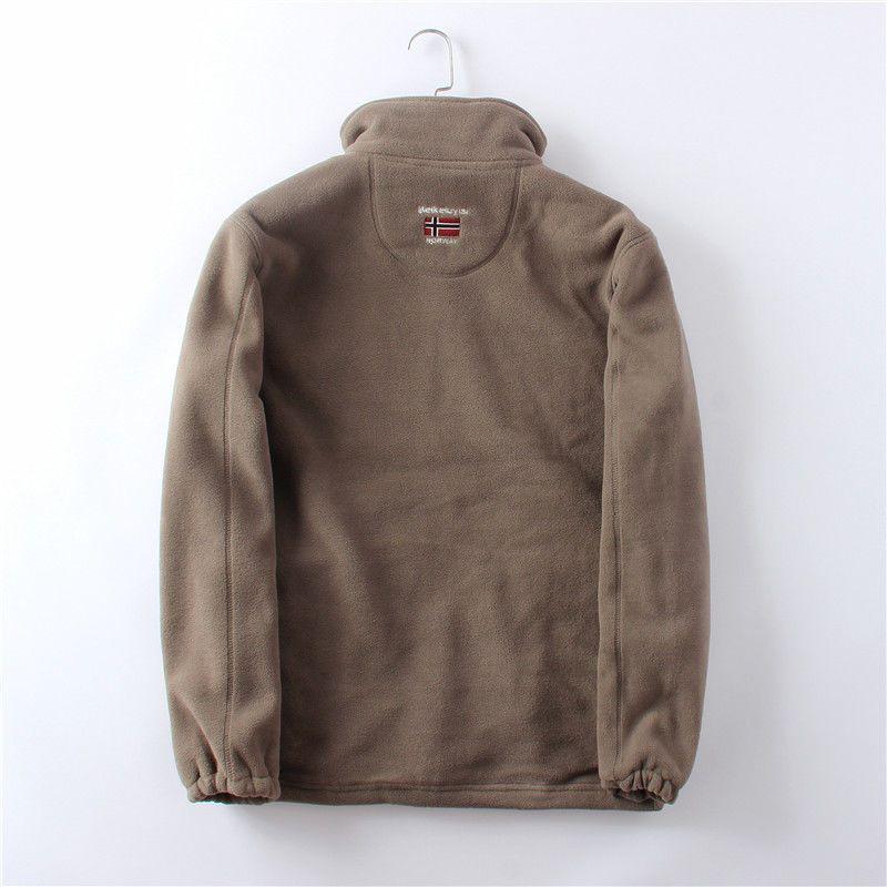 Норвежская уличная ветрозащитная зимняя куртка на флисовой подкладке - двусторонняя, толстая и теплая