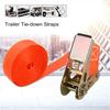Tie Down Straps with Hook Strong Load Capacity Double J Hook Widely Used Ratchet Strap Lashing Straps Accessories