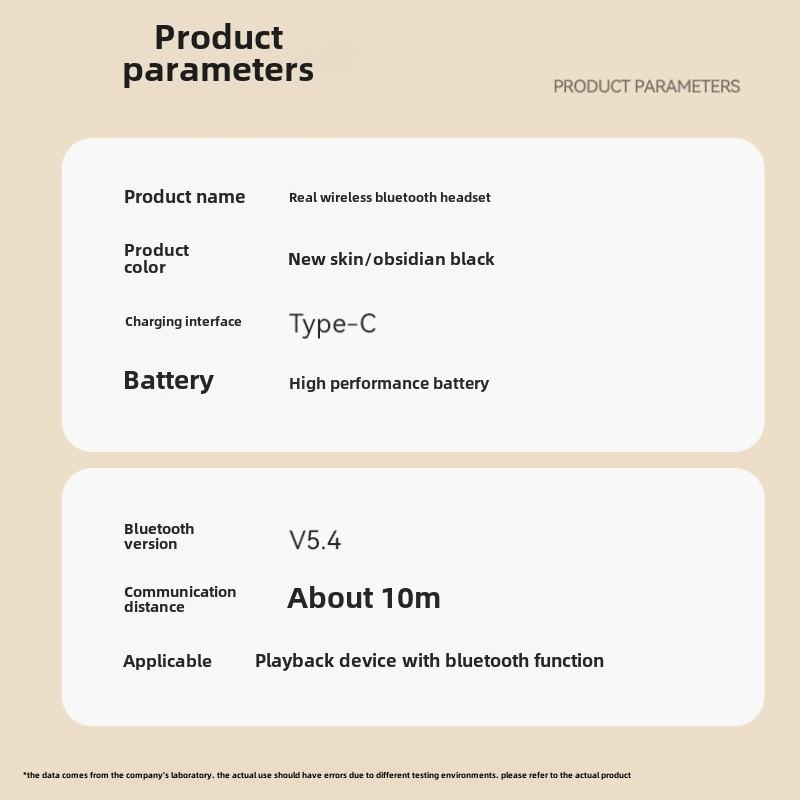 New Short-handle Bluetooth Earphones Wireless In-ear Ultra-long Endurance Earphones Reduce Noise