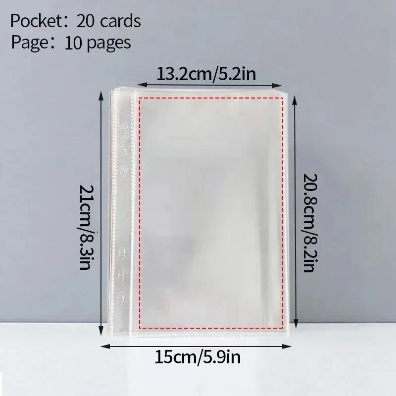 A5 3-дюймовая фотокарточка Kpop Card Binder школьные канцелярские принадлежности держатель для фотокарточек фотоальбом переплет книги наполнитель страницы домашний декор сад