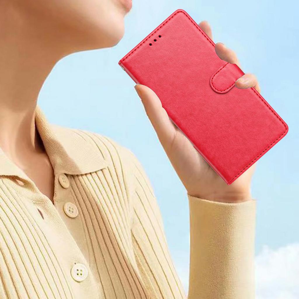 Кожаный чехол-кошелек-подставка для телефона Xiaomi Poco M7 Pro 5G с удобным ремешком