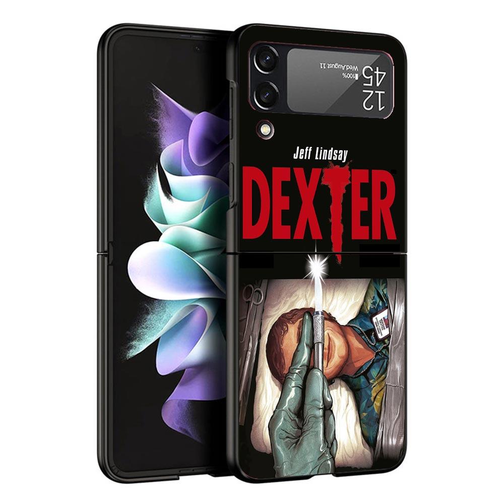 TV Show Dexter Morgan Black Phone Case For Samsung ZFlip7 ZFlip6 ZFlip5 ZFlip4 ZFlip3 5G Hard Protective Galaxy Z Flip 3 4 5 6 7