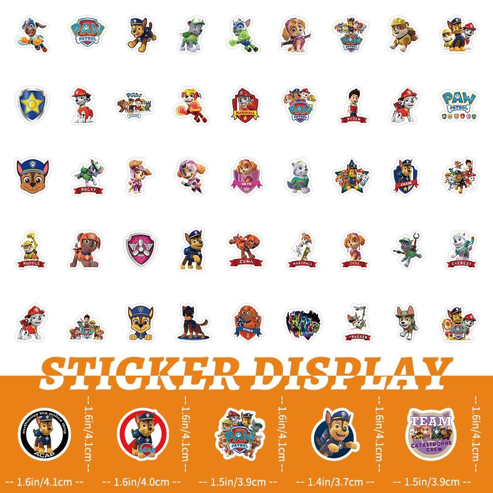 Pack of 100 Paw Patrol Paw Patrol the Movie Sticker Collection Sticker Set Anime Manga Sticker Cute Notebook Sticker Sticker Waterproof PVC Sticker