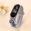 New Cartoon LED Meter 3 Action Figure Watch Band Electronic Watch Creative Student Plastic Bracelet CHILDREN'S Touch Watch