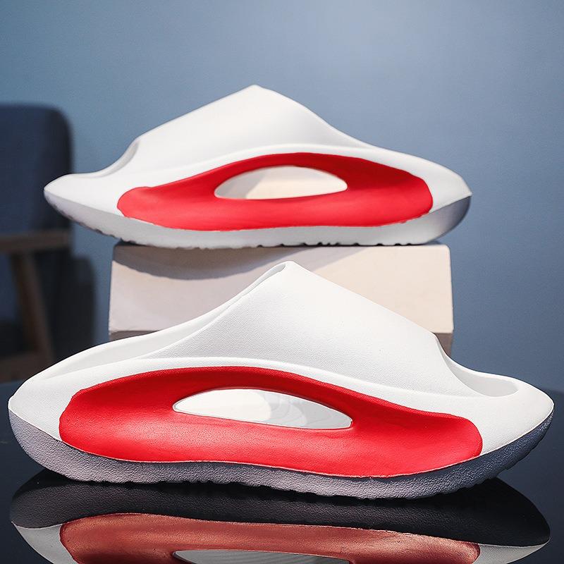 Cool Summer 2025 Thick EVA Slippers for Men's Indoor Home Soft Sole Cool Slippers for Men's Outwear Shoe Batch Slide Sandals