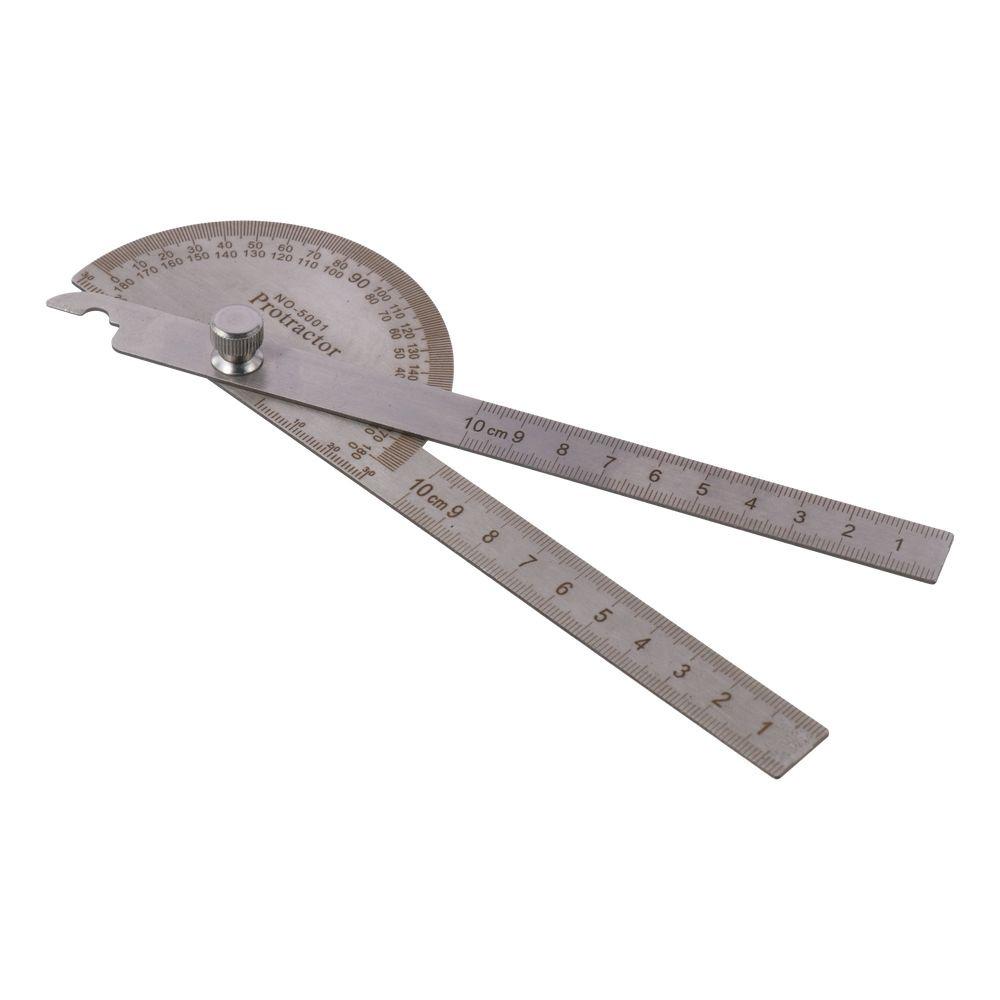 Two Arm Angle Finder 0-180 Degrees Protractor Angle Finder Measure Tool Protractors Work