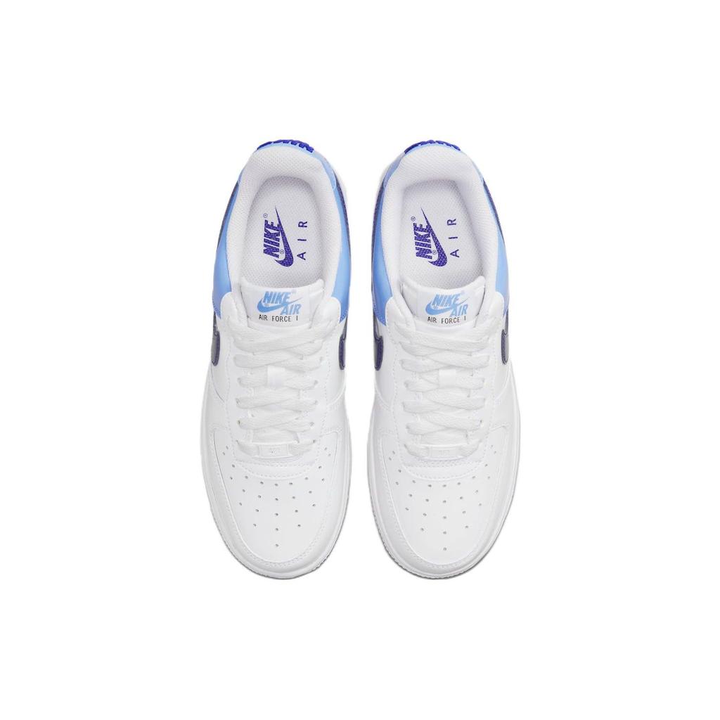 Nike Air Force 1 07 Essential University Blue Concord Женские кроссовки белые DJ9942-400