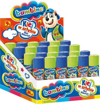 Glue sticks 9g BAMBINO 24 pieces
