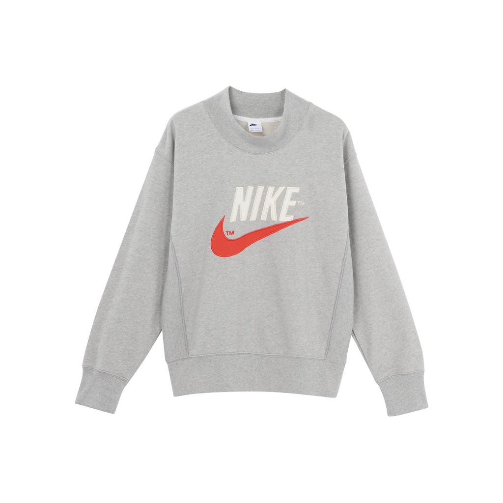 Nike Спортивная толстовка с круглым вырезом с вышитым логотипом Trend Capsule, мужская толстовка светло-серого цвета DM5274-050