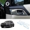 Подходит для Honda Accord 2013-2017 Серебристая сталь Внутренняя ручка двери Рамка замка 4 шт.