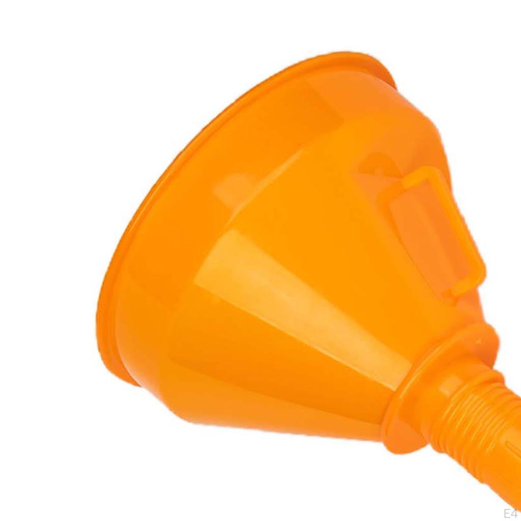 Automotive Funnel Flexible Motorcycles Cars Accessory Wide Mouth Gas Oil with Hose for