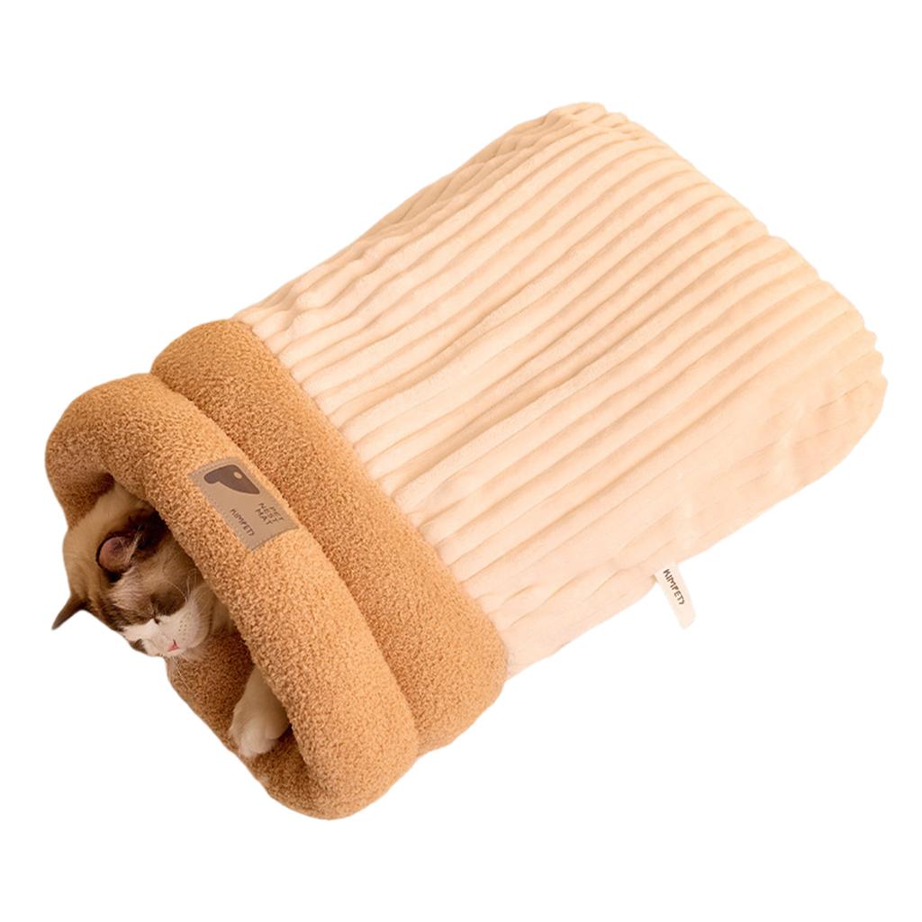 Warm Cat Sleeping Bag Soft Cat Bed Comfortable Tunnel Cat Nest Closed Pet House for Cats Lovely Cat Nest Cat Accessories