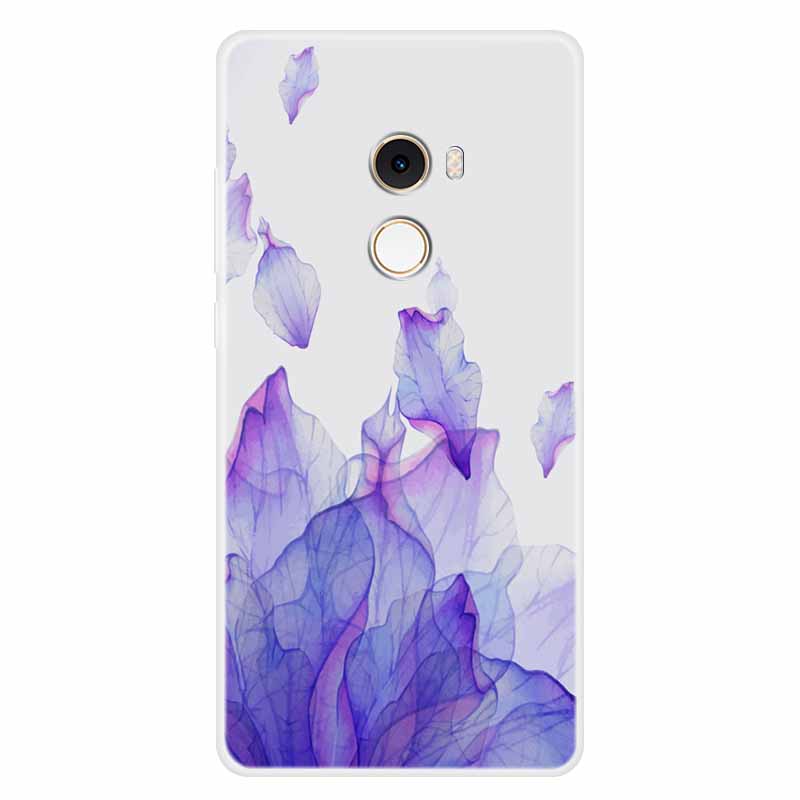 For Xiaomi Mix 2 Case Luxury Soft Silicone Back Cover Case For Xiaomi Mi Mix2 MDE5 Coque TPU Cartoon Bumper Funda Cute Shell